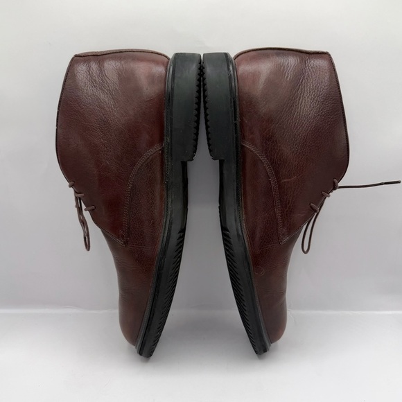 Hush Puppies Men’s Leather Lace Up Chukka Style Boot Comfort Chestnut Size 11 M main image 8
